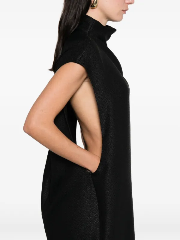 CALVIN KLEIN COLLECTION Thea mock-neck Maxi Dress | Black | FARFETCH ID
