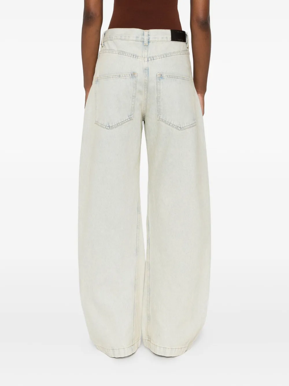 CALVIN KLEIN COLLECTION Jeans met wijde pijpen Blauw