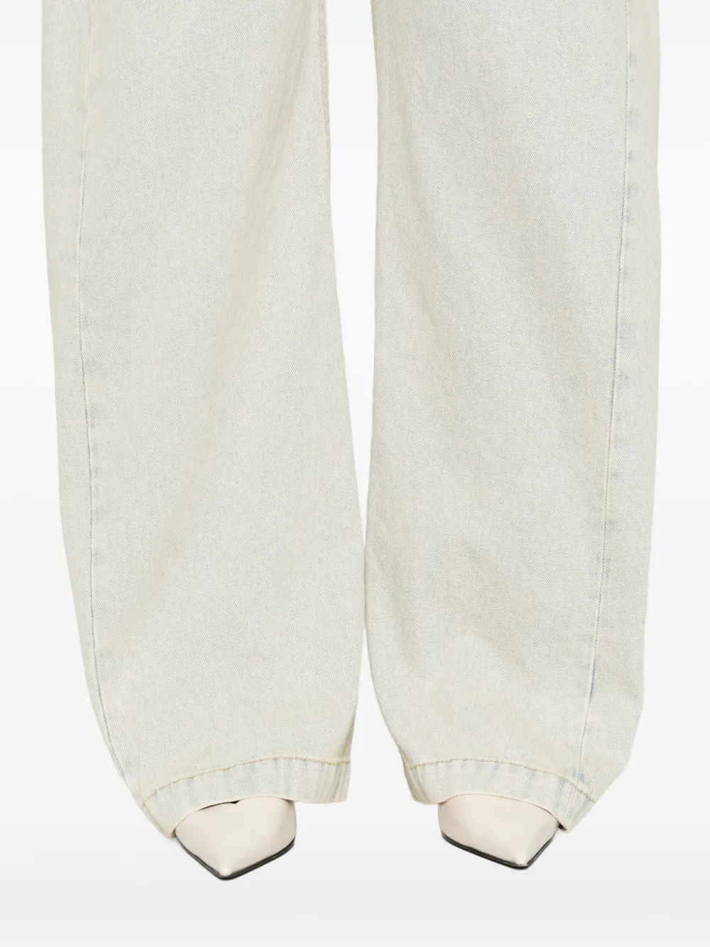 CALVIN KLEIN COLLECTION Jeans met wijde pijpen Blauw