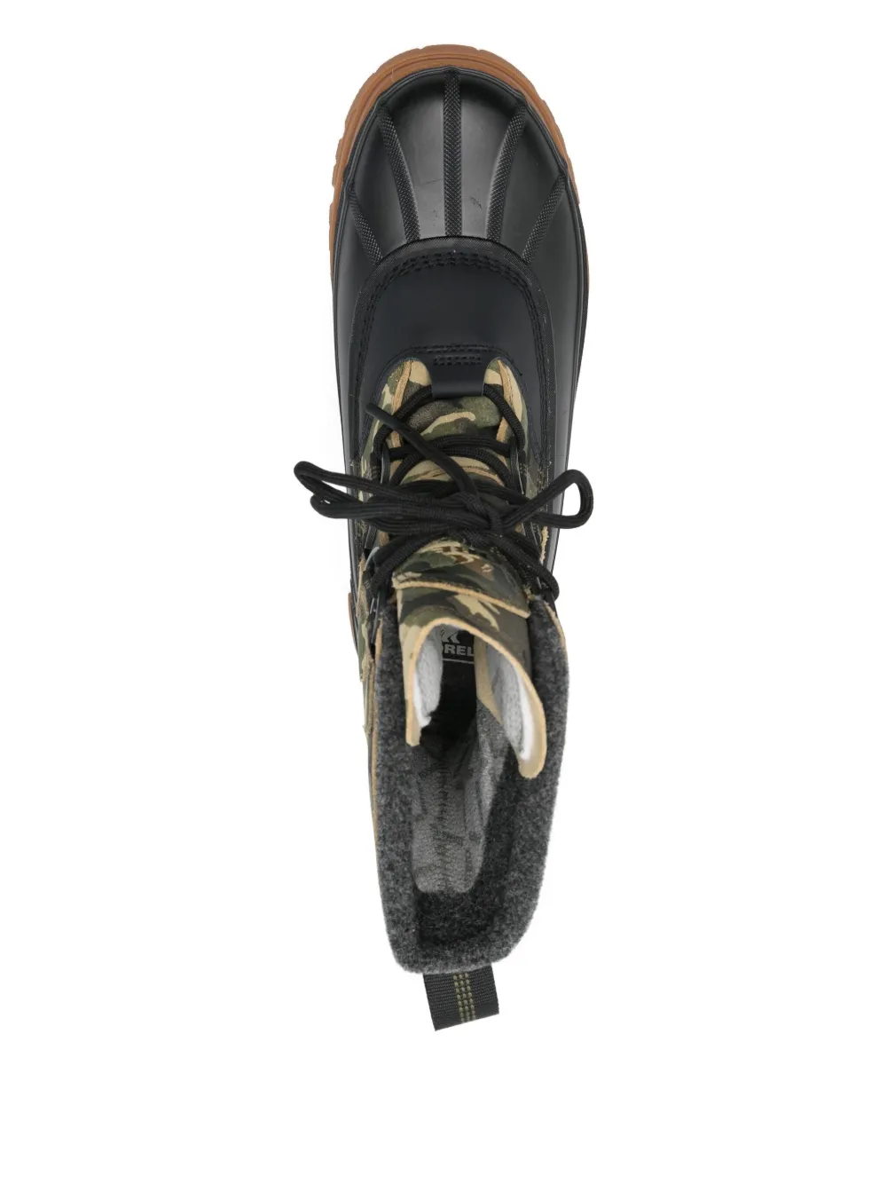 SOREL Caribou camouflage lace-up boots Green