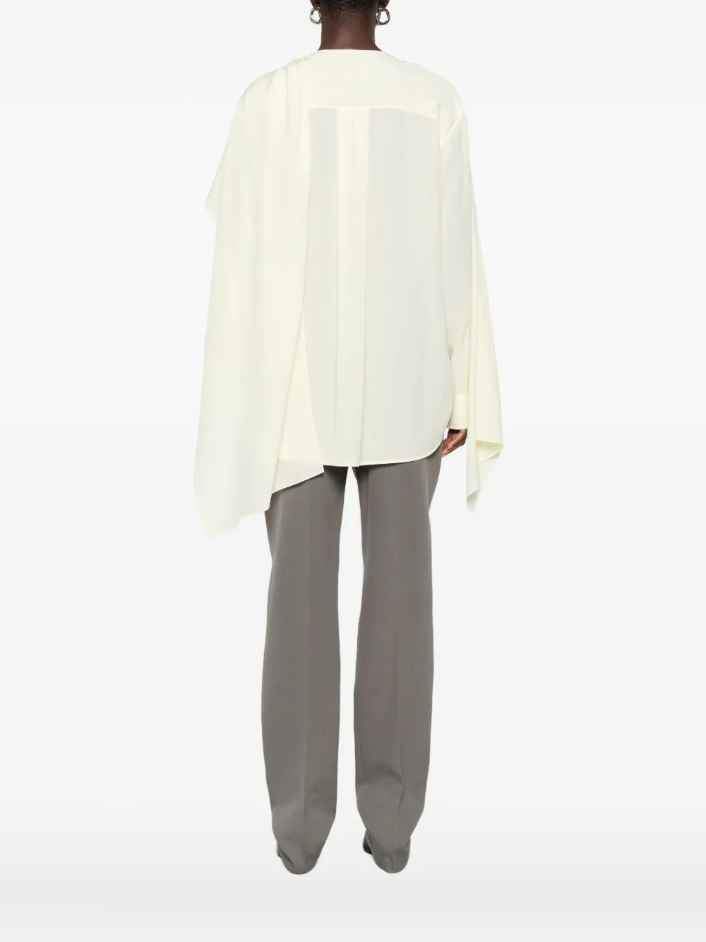 Calvin Klein Collection Kiki Layered Blouse In Yellow