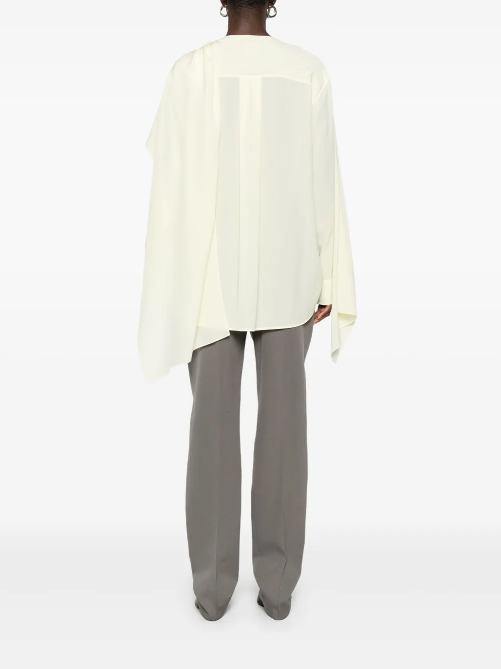 CALVIN KLEIN COLLECTION Kiki gelaagde blouse Geel