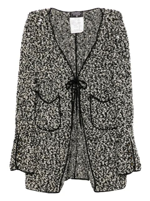 CHANEL Pre-Owned pre-owned tie-fastening cardigan jacket