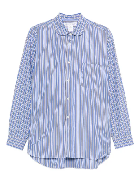 Comme Des Garçons Shirt camisa a rayas con cuello redondo