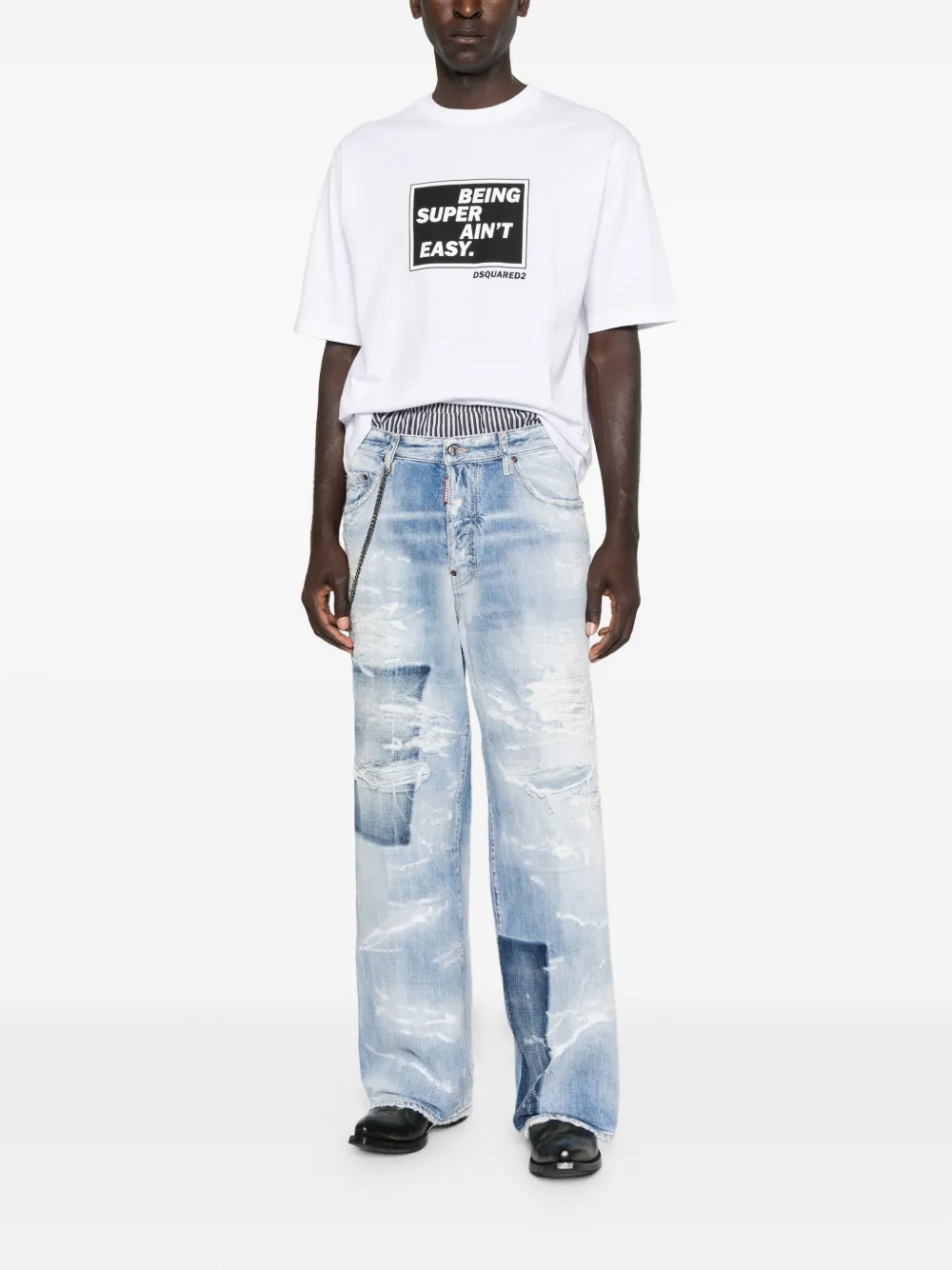 DSQUARED2 Katoenen T-shirt met grafische print - Wit