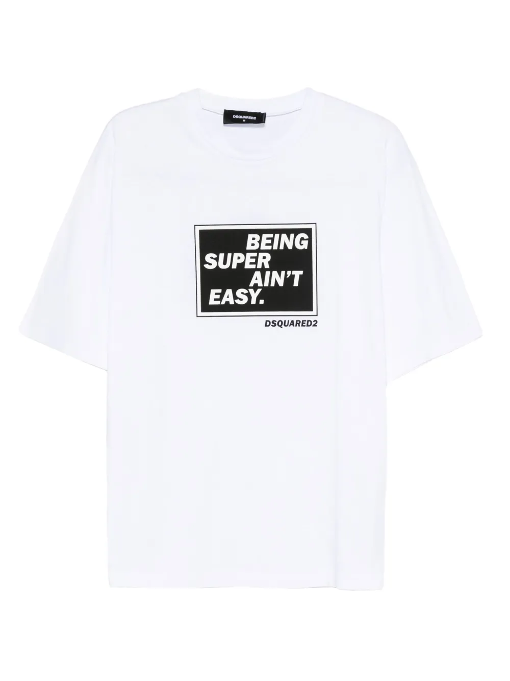 DSQUARED2 graphic-print cotton T-shirt | White | Image 1