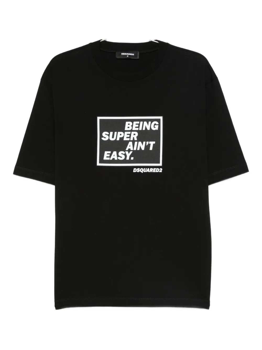 Dsquared2 Slogan-print T-shirt In Black