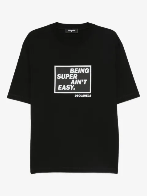 DSQUARED2 t-shirt à slogan imprimé