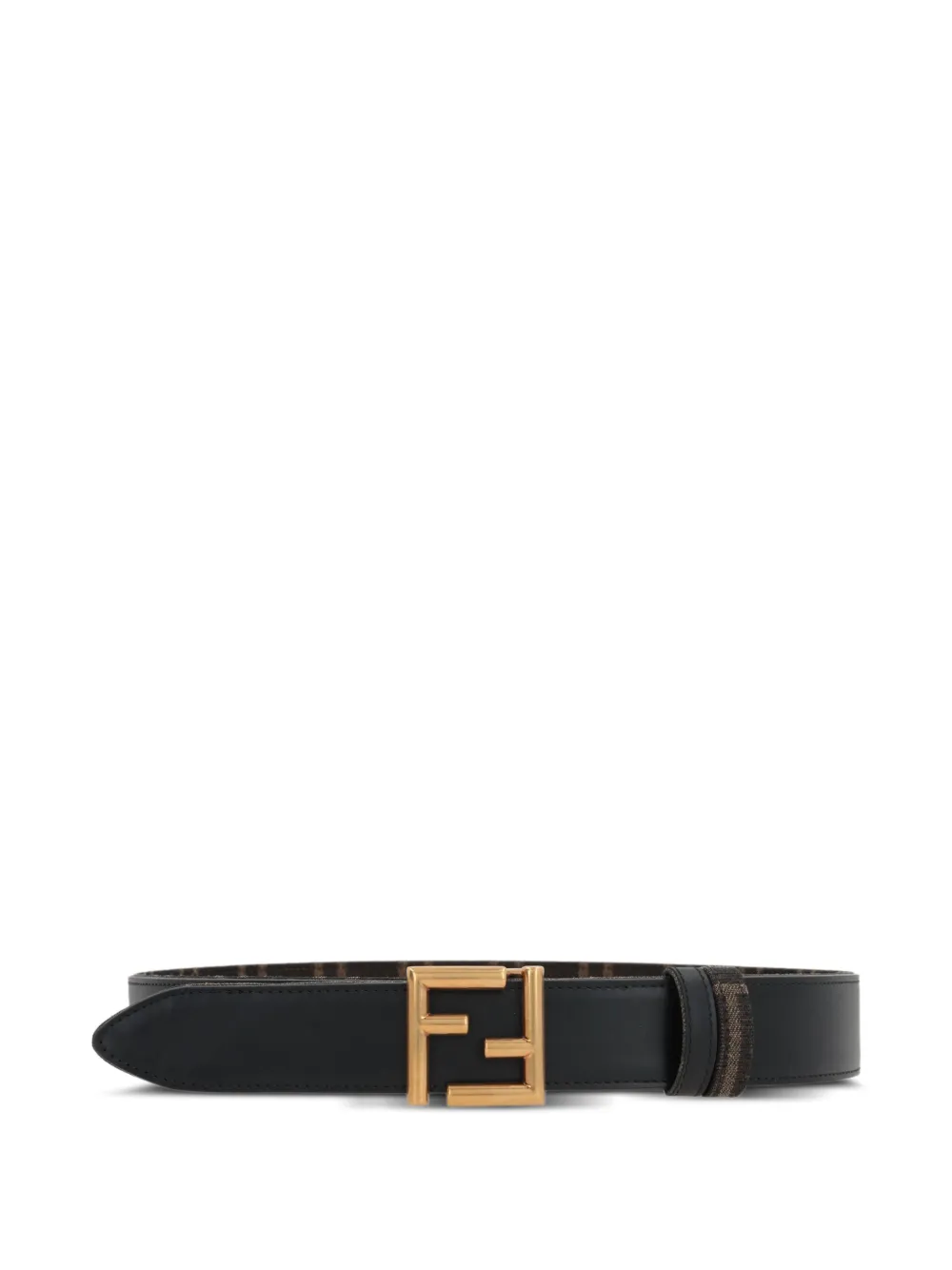 FENDI FF-logo leather belt | Black | Image 1