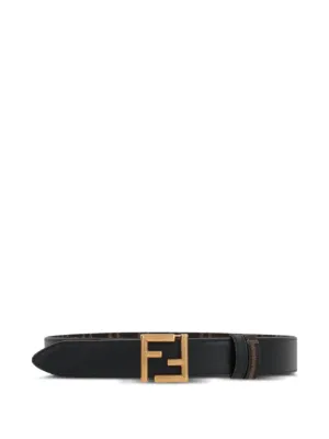 FENDI 幅広ベルト　スウェード　ウッド　木製　ロゴ　レディース FENDI 幅広ベルト スウェード ウッド 木製 ロゴ レディース 楽天