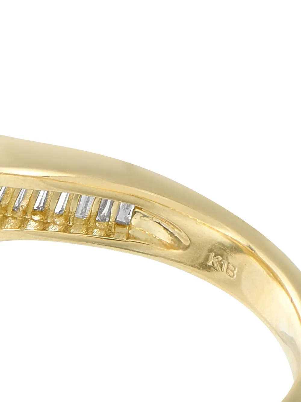 Pre-owned Lb Exclusive 18k Yellow Gold Diamond-embelished Ring