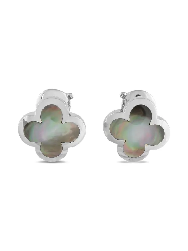 18K マザーオブパール　ピアス Van Cleef & Arpels Pure Alhambra マザーオブパール ピアス 18K