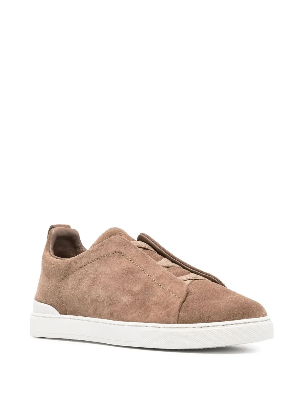 Zegna Triple Stitch™ suède sneakers Bruin