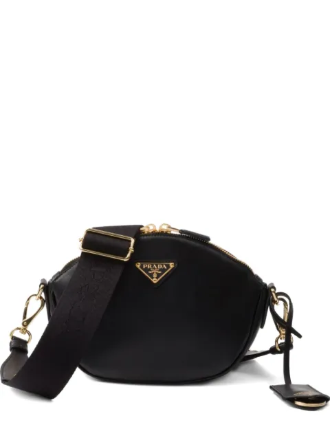 Prada triangle-logo zip-top shoulder bag