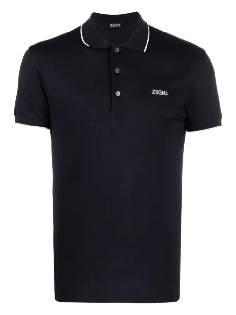 Zegna playera tipo polo manga corta