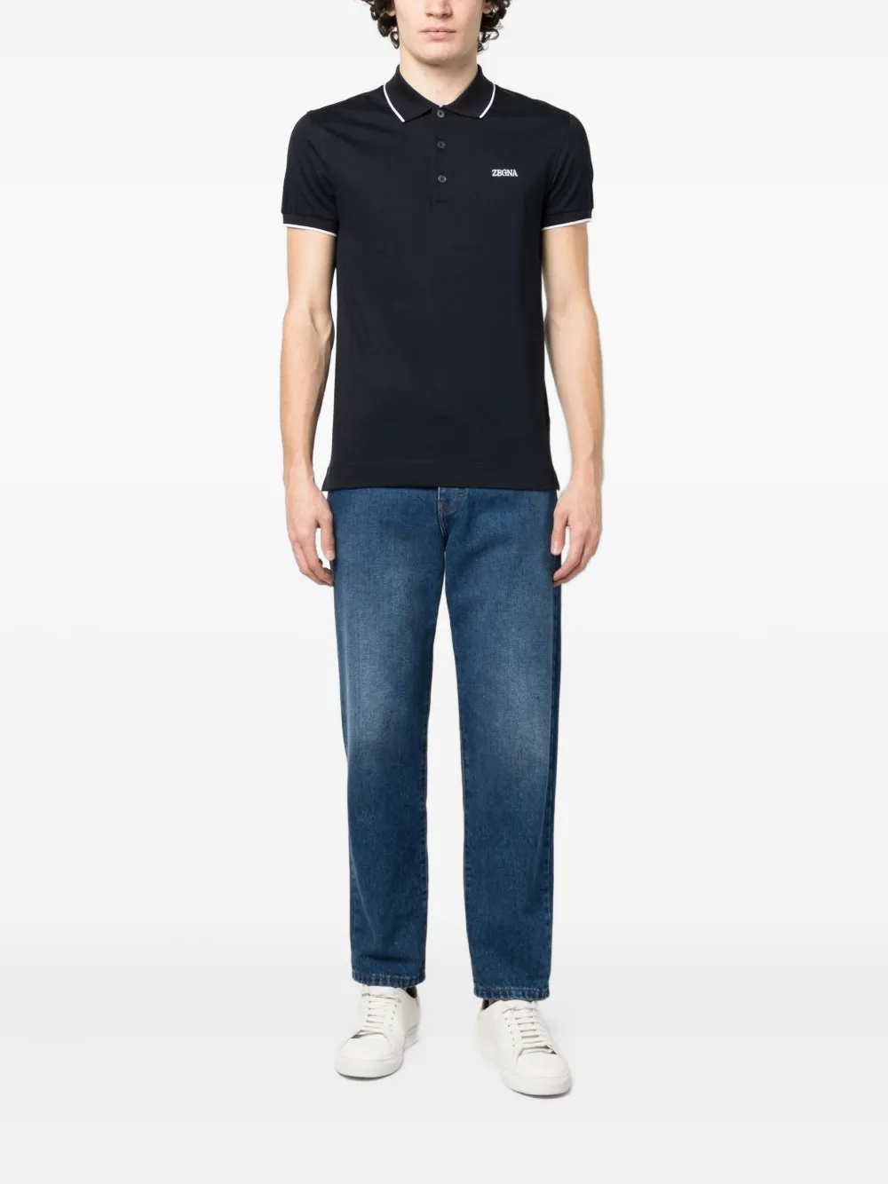 Zegna Poloshirt met korte mouwen - Blauw