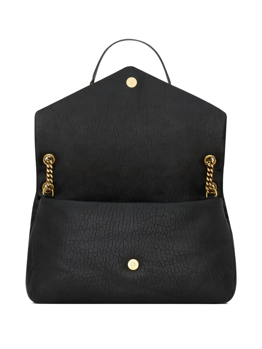 Saint Laurent Calypso Leather Chain Shoulder Bag In Black