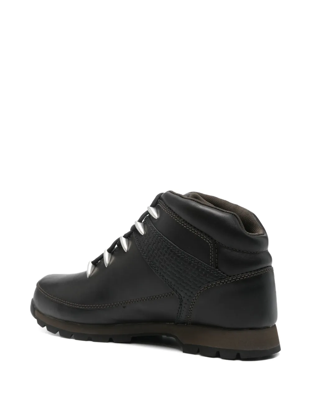 Timberland Euro Sprint leren veterlaarzen Zwart