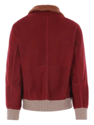 タグ付き BRUNELLO CUCINELLI レザージャケット リブニット Brunello Cucinelli（ブルネロクチネリ）レザージャケット