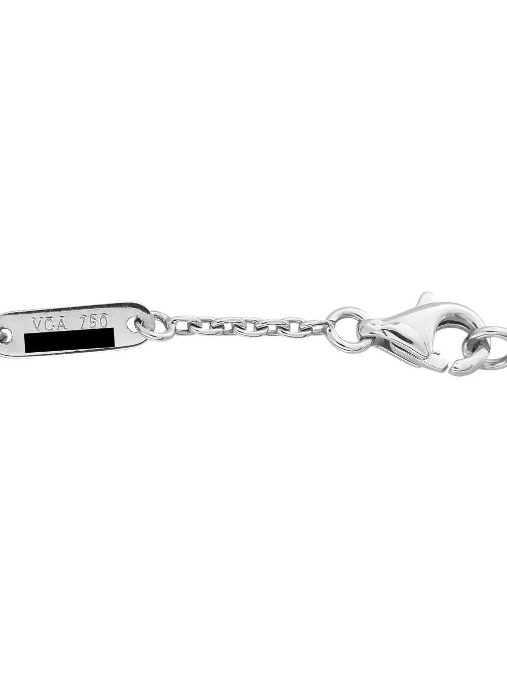 Pre-owned Van Cleef & Arpels 18k White Gold Cosmos Diamond Necklace In Silver