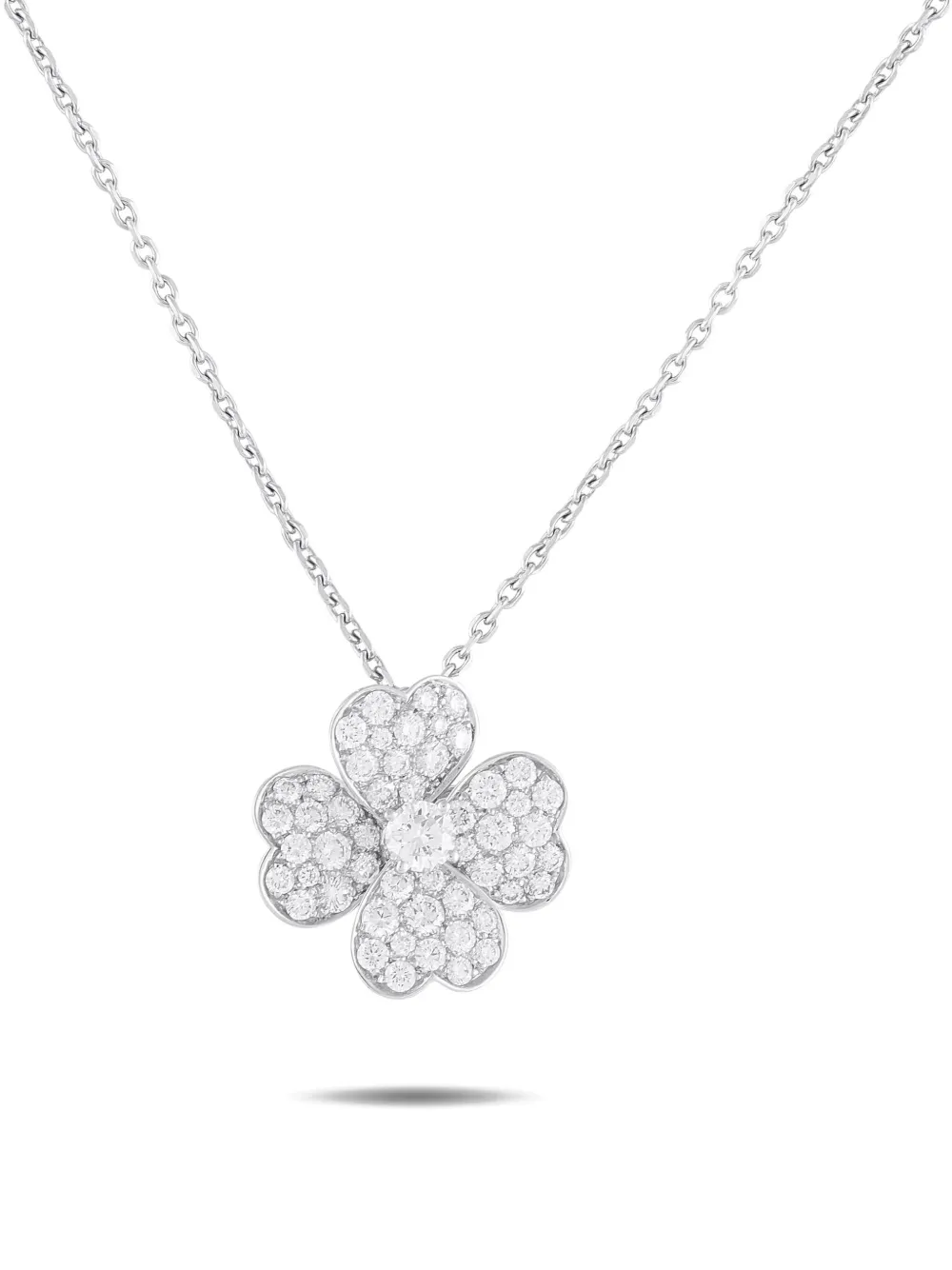 Van Cleef & Arpels 18K white gold Cosmos diamond necklace - シルバートーン Van Cleef & Arpels 18K white gold Cosmos diamond necklace - シルバートーン