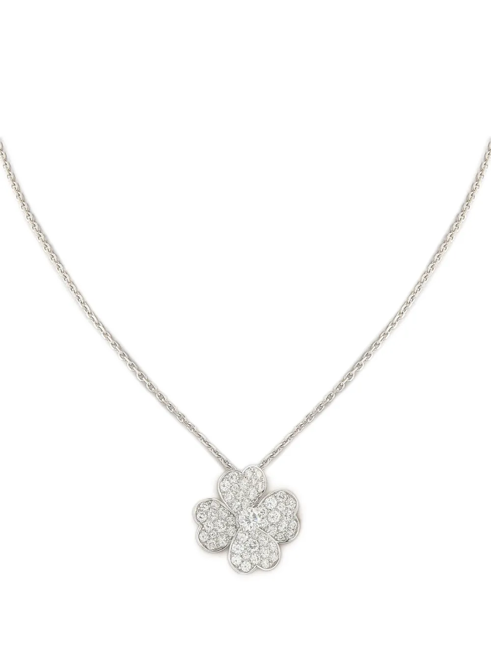 Van Cleef & Arpels 18K white gold Cosmos diamond necklace | Image 2