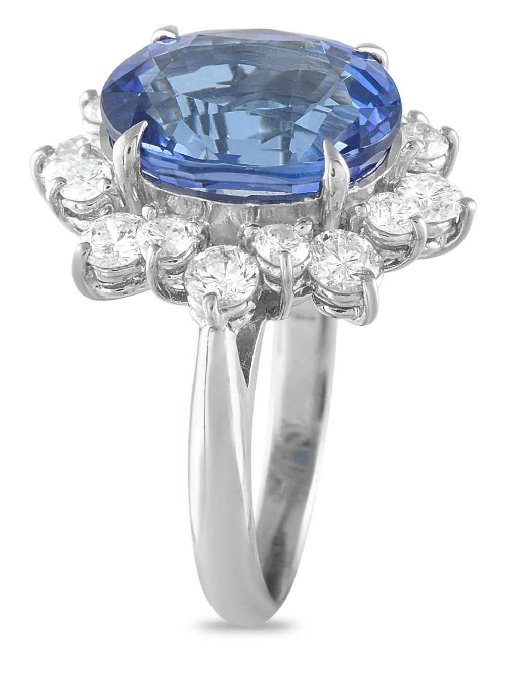 LB Exclusive tanzanite and diamond halo ring | Image 2