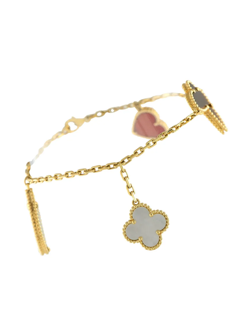 Van Cleef & Arpels 18K yellow gold Lucky Alhambra bracelet - ゴールドトーン Van Cleef & Arpels 18K yellow gold Lucky Alhambra bracelet - ゴールドトーン