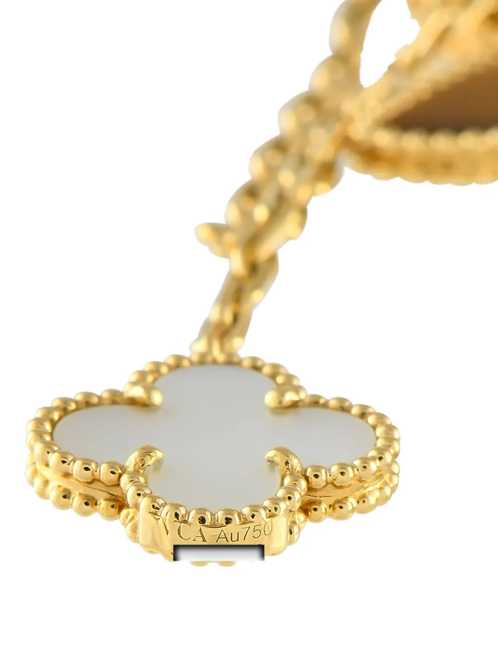 Pre-owned Van Cleef & Arpels 18k Yellow Gold Lucky Alhambra Bracelet