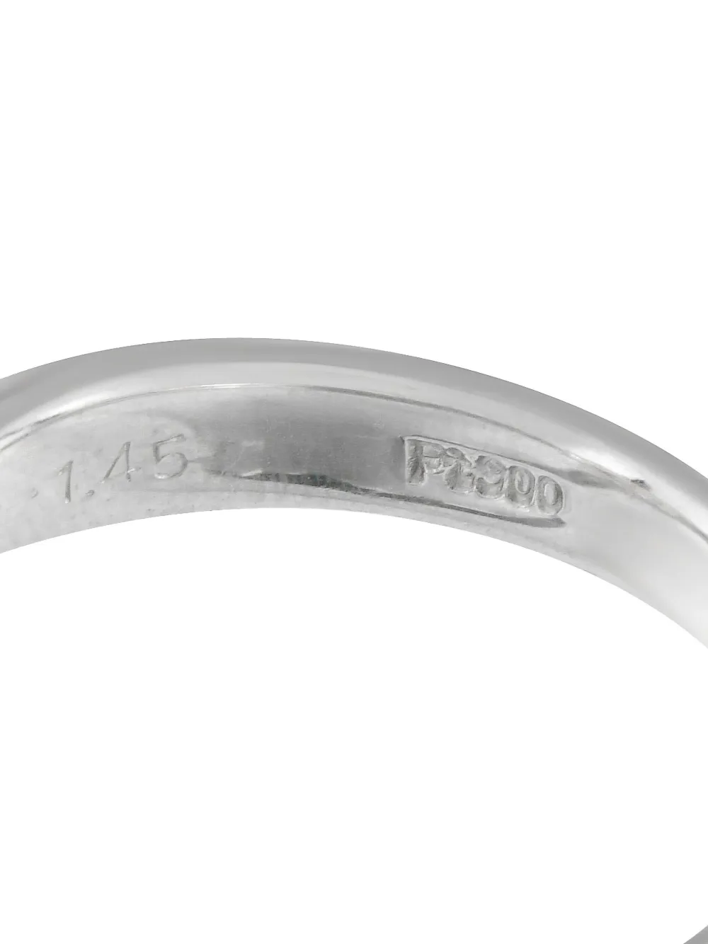 Pre-owned Lb Exclusive Platinum Diamond And Sapphire Ring In Silver