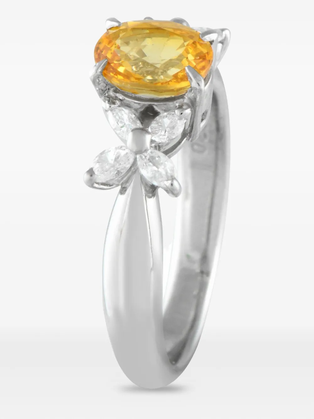 LB Exclusive platinum diamond and sapphire ring - シルバートーン LB Exclusive platinum diamond and sapphire ring - シルバートーン