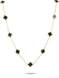 Van Cleef & Arpels 18K yellow gold Pure Alhambra onyx necklace