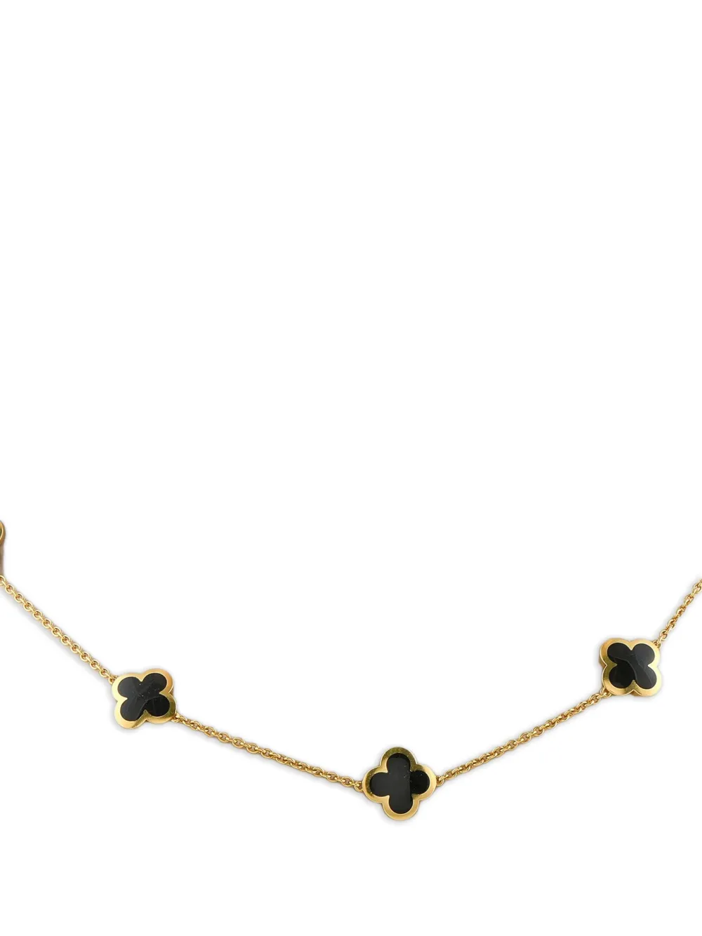 Van Cleef & Arpels 18K yellow gold Pure Alhambra onyx necklace | Image 2