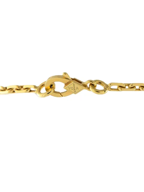 Van Cleef & Arpels 18K yellow gold Lucky Alhambra mother of pearl bracelet