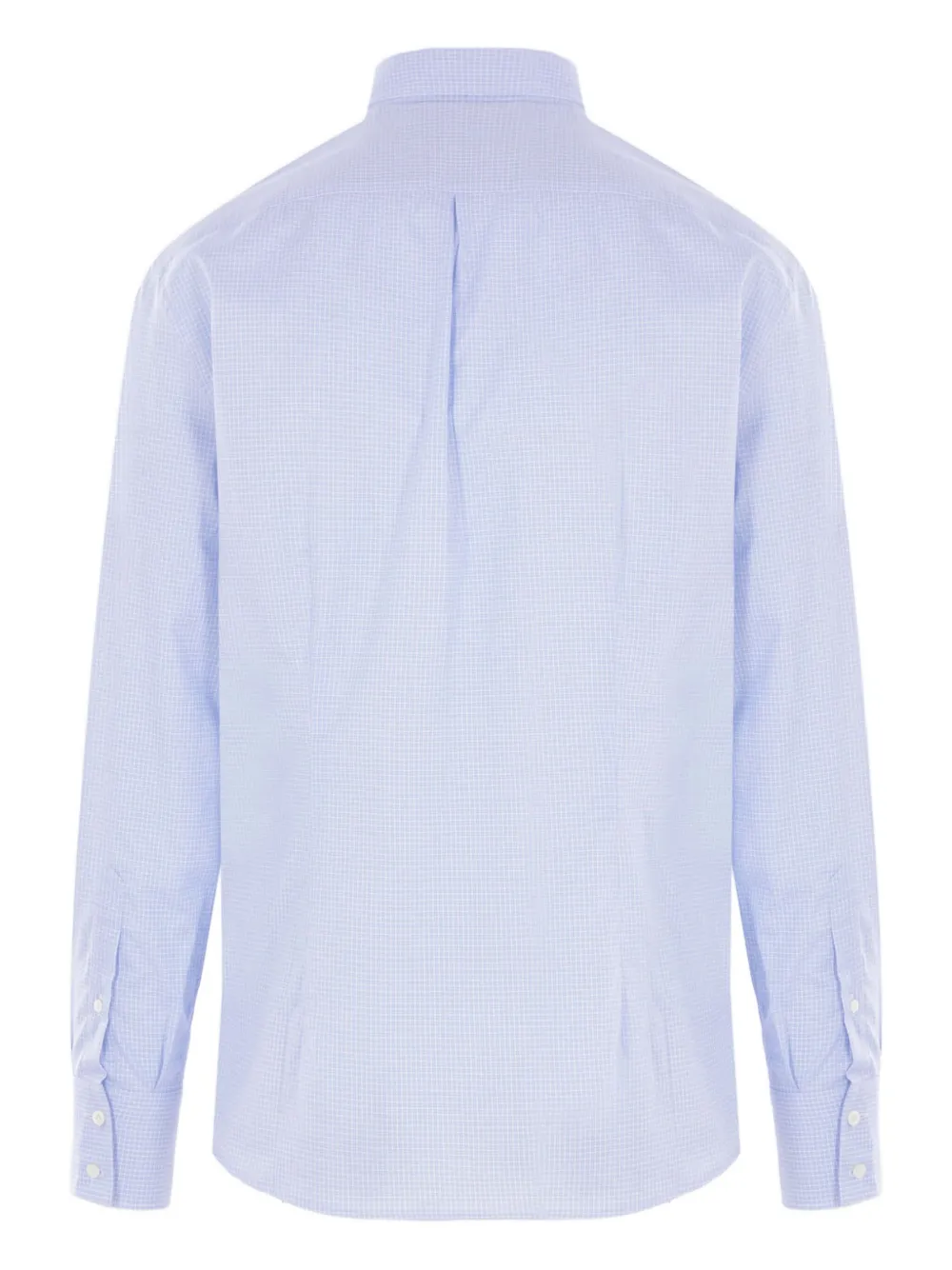 Brunello Cucinelli checked cotton shirt - Blauw