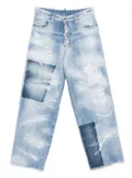 DSQUARED2 patchwork distressed jeans - Blue