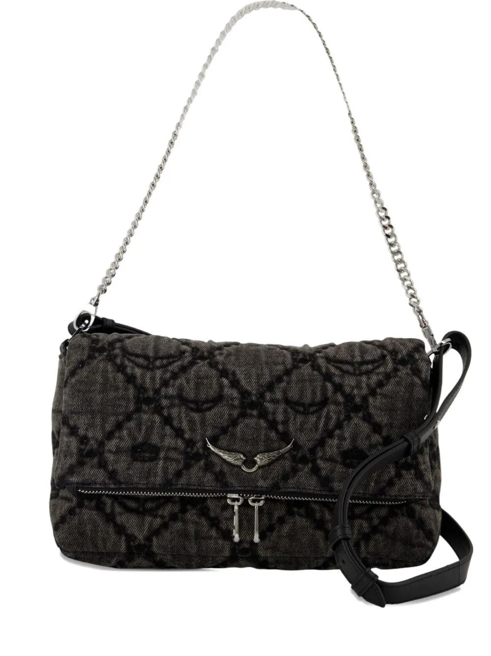 Zadig & Voltaire mini Rocky II quilted shoulder bag - ブラック Zadig & Voltaire mini Rocky II quilted shoulder bag - ブラック
