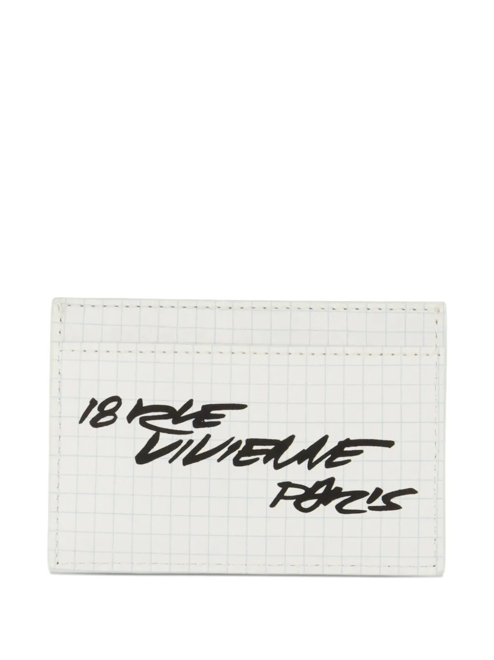 Kenzo x Futura 2000 grid-print cardholder Wit