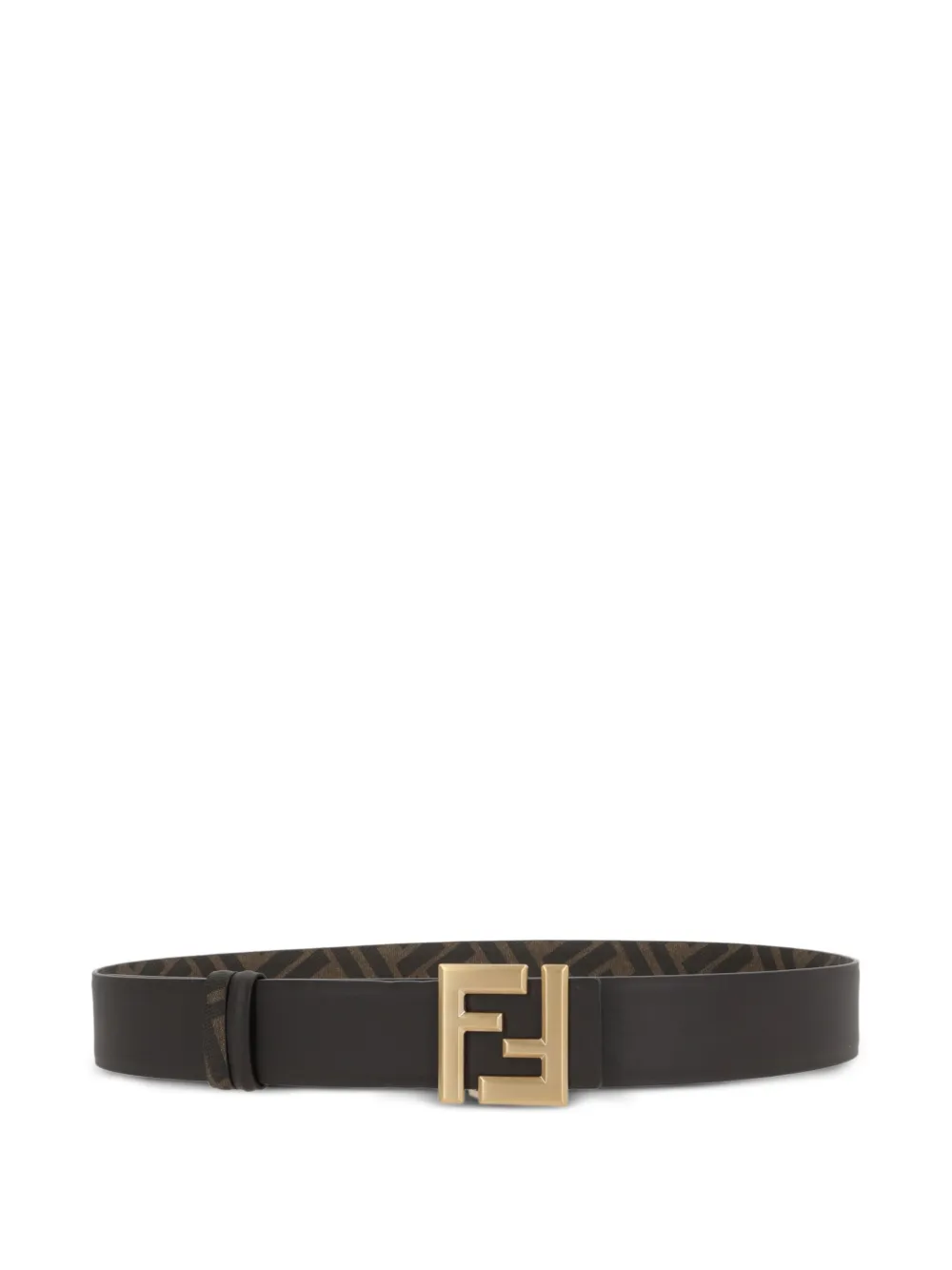 FENDI モノグラム レザーベルト - MARRONE FENDI モノグラム レザーベルト - MARRONE