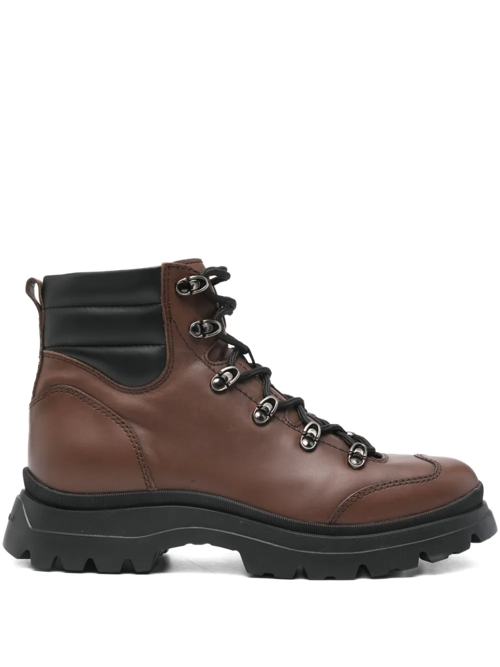 Hogan lace-up chunky-sole boots Brown
