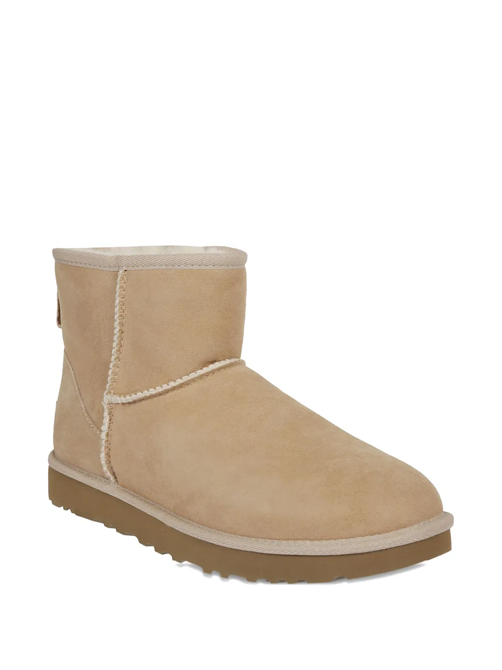 Ugg Suede Leather Twinface Boots In Neutral