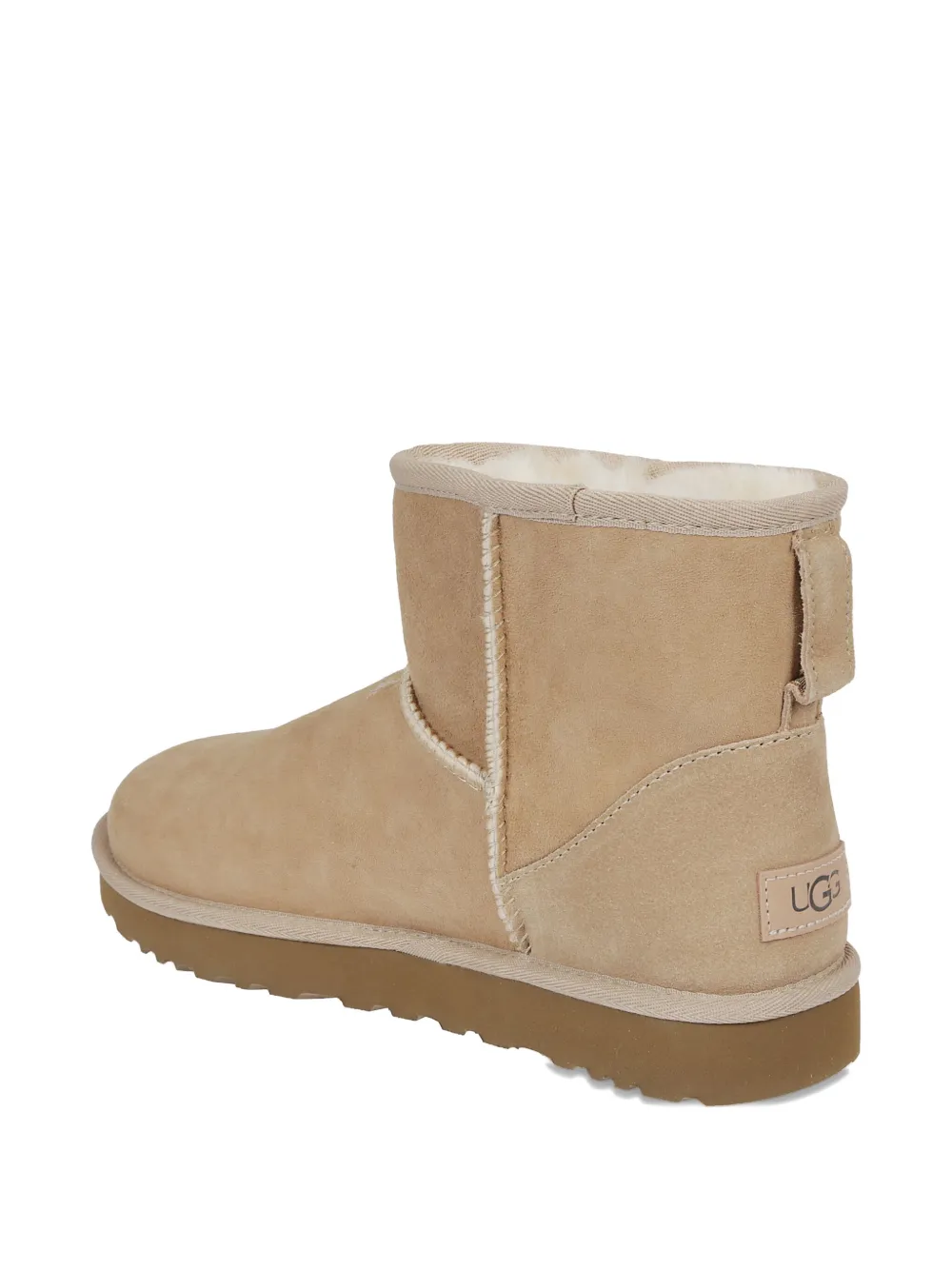 Ugg Suede Leather Twinface Boots In Neutral
