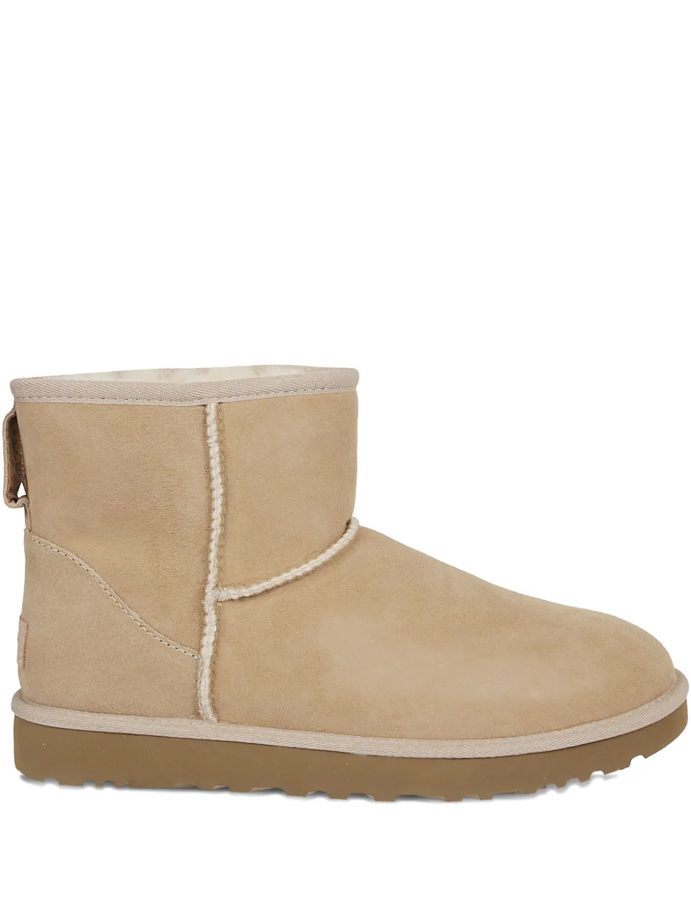 Ugg Suede Leather Twinface Boots In Neutral