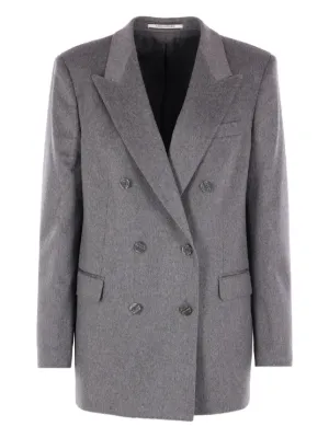 Emporio Armani ダブルコート | グレー | FARFETCH JP