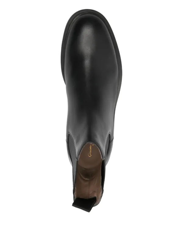 Gianvito Rossi Douglas elastic-panel Chelsea Boots | Black