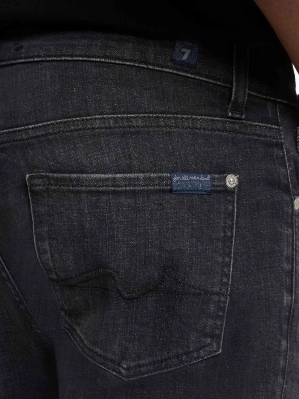 7 For All Mankind Jeans met knoopsluiting Grijs