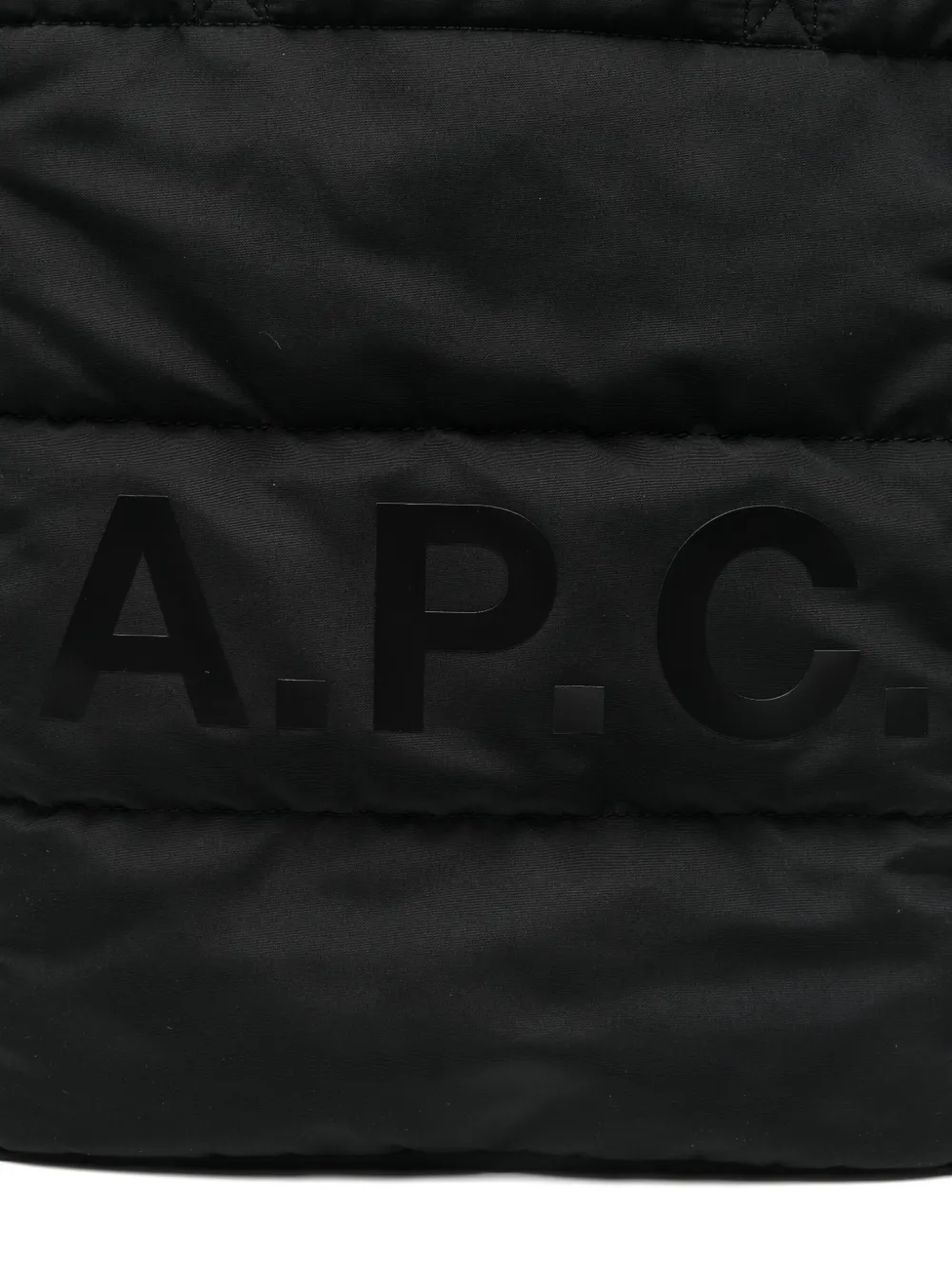 A.P.C. Shopper met logo Zwart