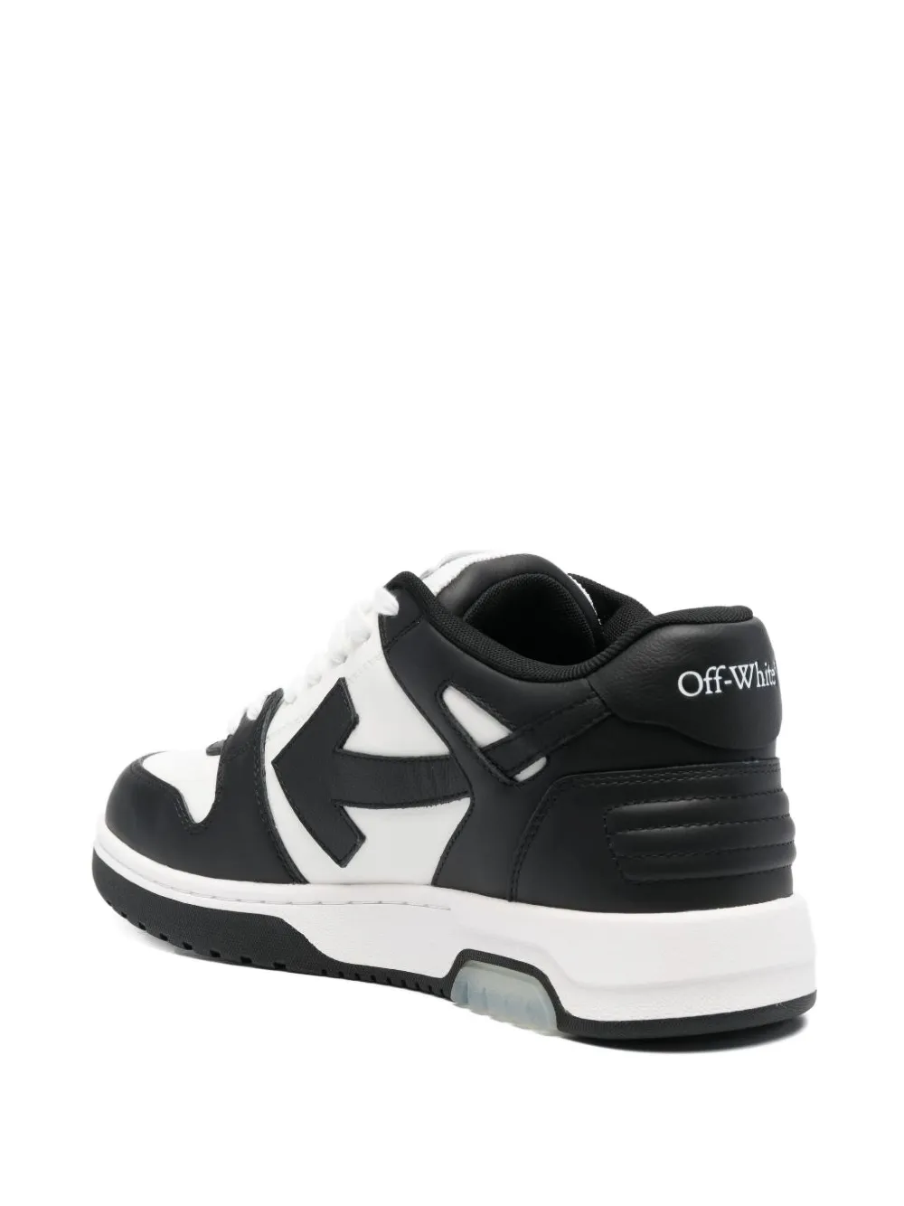 Off-White Out Of Office arrow-detail leather low-top sneakers Black