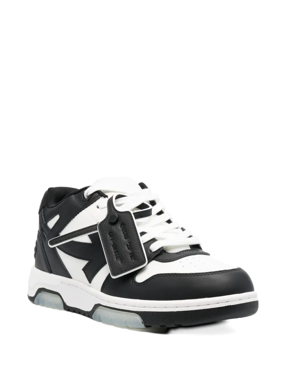 Off-White Out Of Office arrow-detail leather low-top sneakers Black