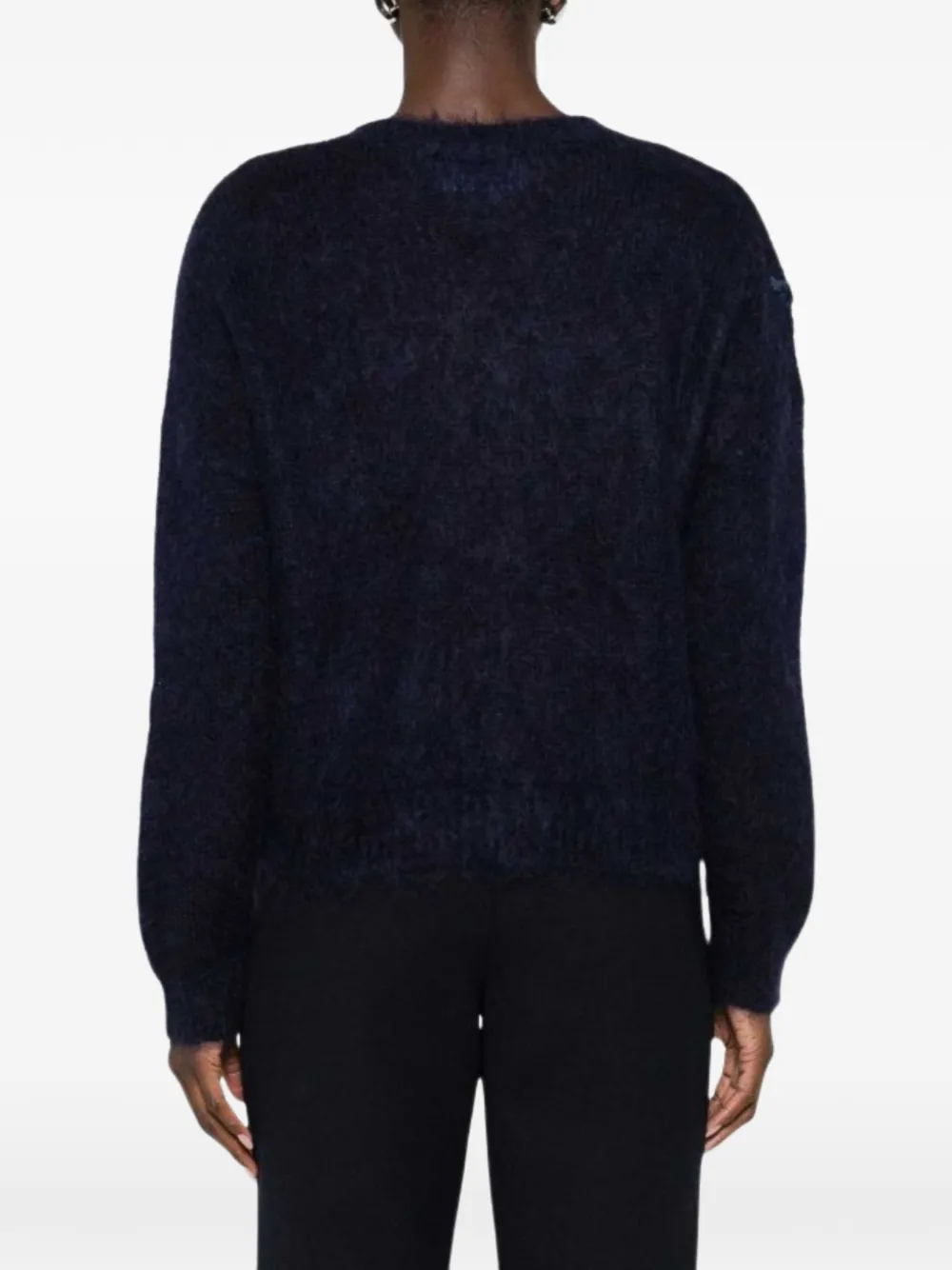 Blugirl Sequin Floral Sweater In Black